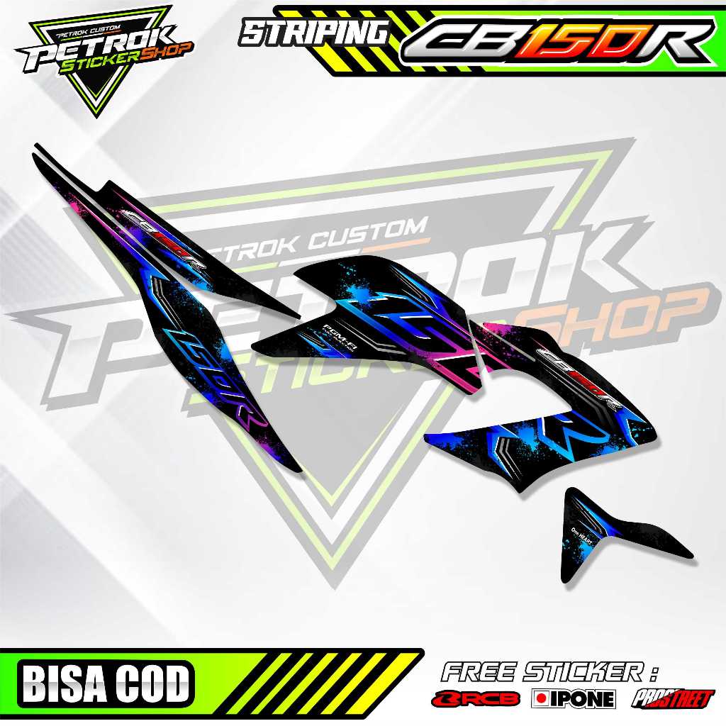 STRIPING VARIASI HONDA CB 150R / STICKER LIST VARIASI HONDA CB 150R