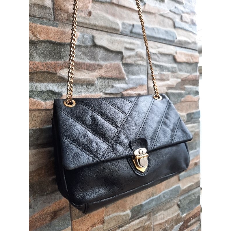 Slingbag Hitam Rantai NoBrand - TAS PRELOVED