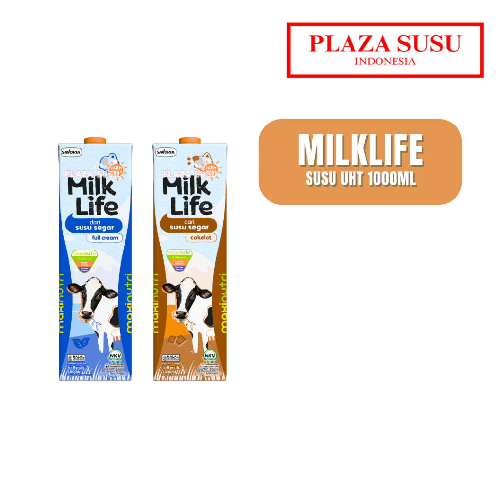 

SUSU UHT MILKLIFE 1000ML COKELAT SUSU FULL CREAM CHOCOLATE MILK LIFE 1 L