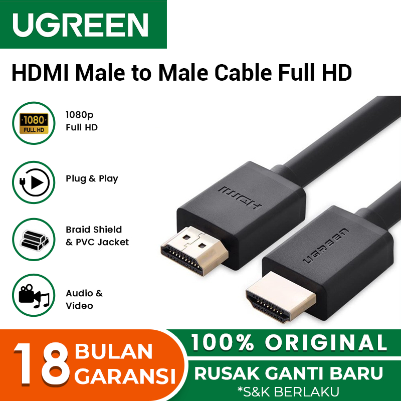 UGREEN Kabel HDMI male to HDMI male 4K FULL HD 10/15/20/30 meter