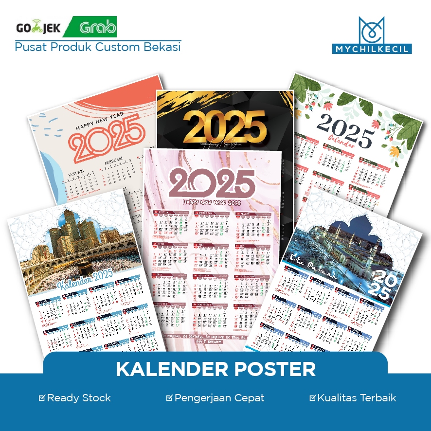

Kalender poster AESTHETIC - Kalender dinding aesthetic 2025
