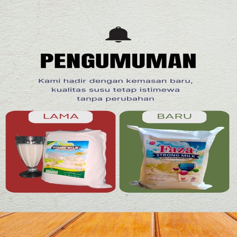 

SUSU KAMBING PREMIUM GRADE 1 STRONG MILK 1KG dan 1/2 KG