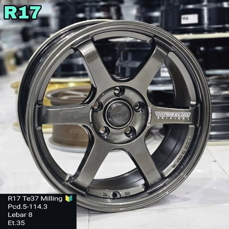 velg mobil ring 17 te37 untuk innova xpander hrv civic rush terios ertiga