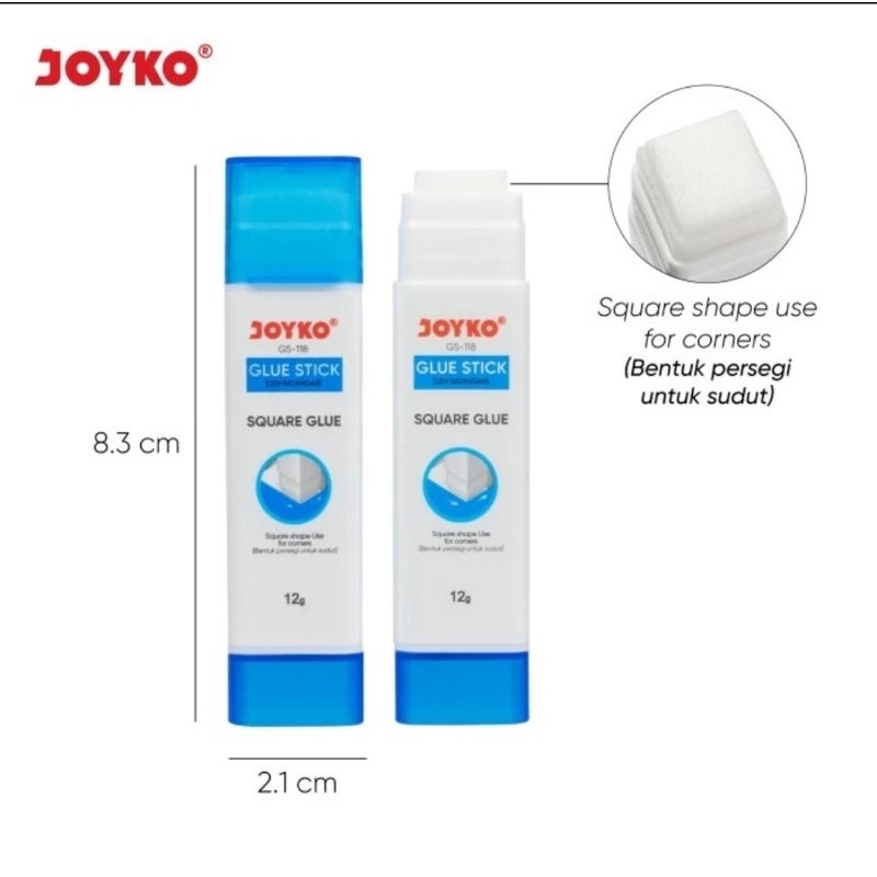 

Glue Stik Lem Batang Joyko GS-118 Square Glue