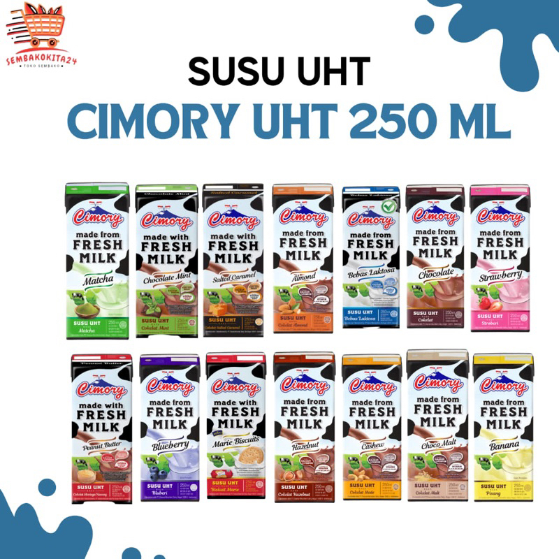 

Susu UHT Cimory 1 Kotak 250 Ml All Varian