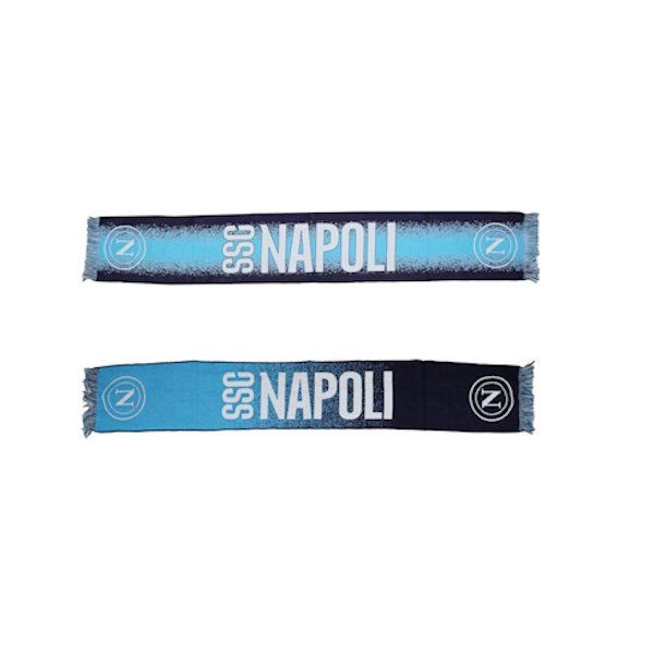 Official Licensed Merchandise: Napoli Jacquard Scarf Black & Blue
