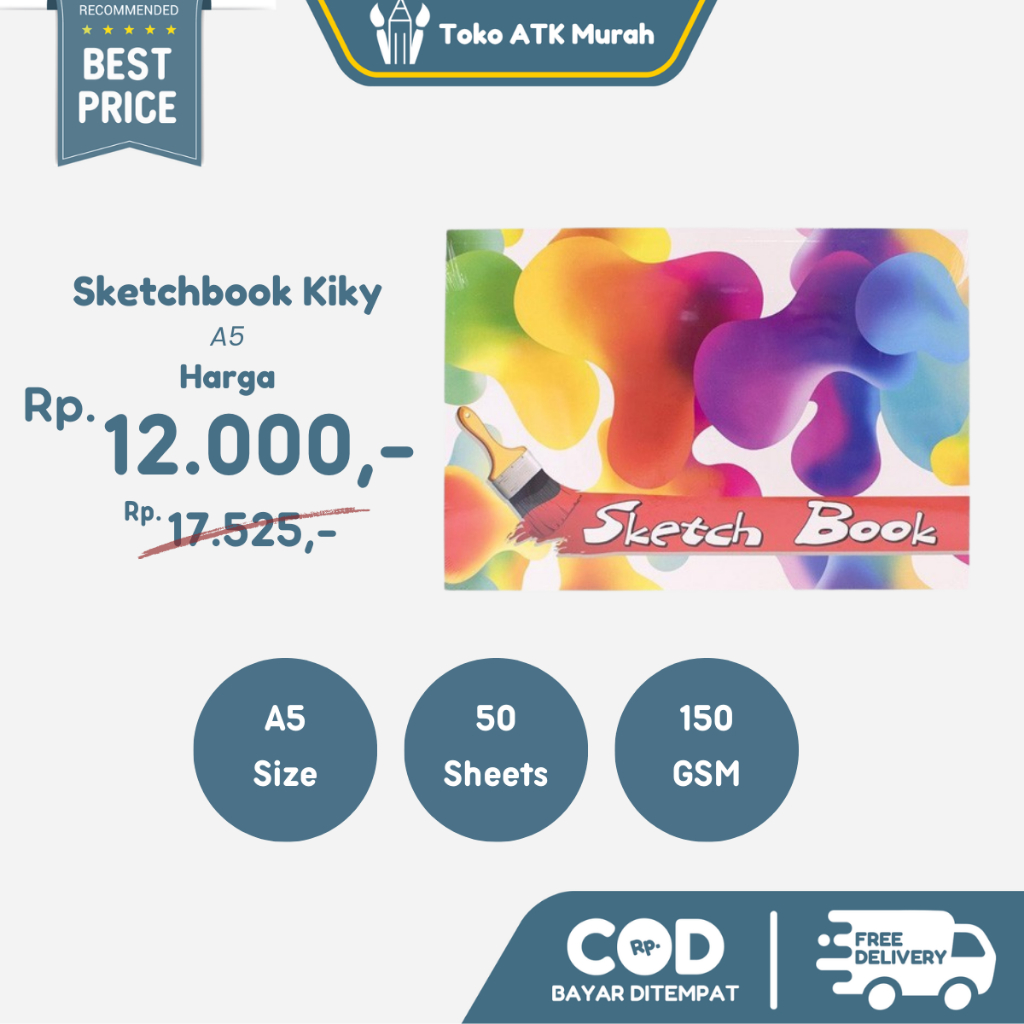 

Buku Gambar Sketsa Kiky A5 50 Lembar - Sketch Book
