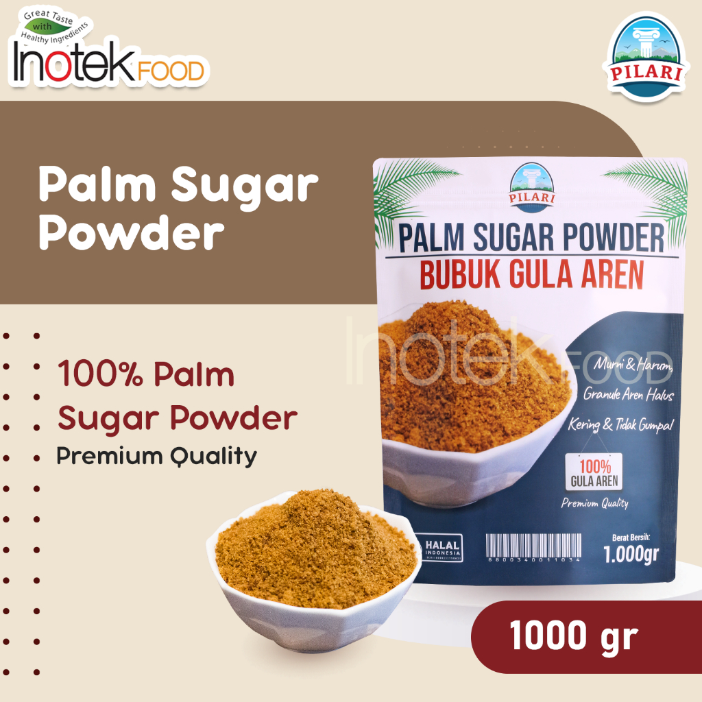 

BUBUK GULA AREN / BROWN SUGAR POWDER / GULA SEMUT / PALM SUGAR POWDER ASLI DAN MURNI / @1000gr