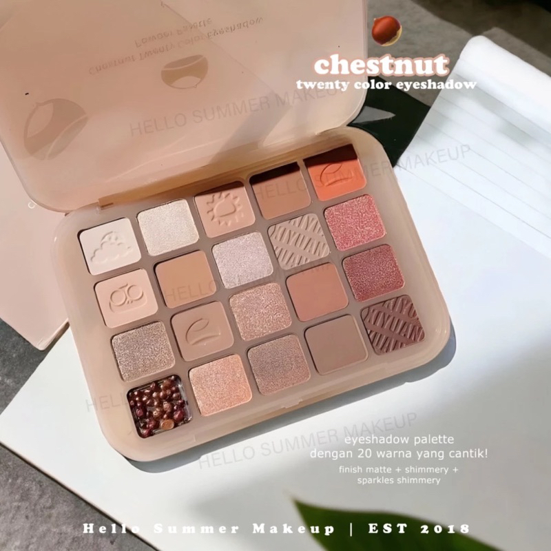 BAISISI 20 COLOR Eyeshadow Palette Pigmented Glitter Matte Kombinasi | Korean Eyeshadow Original