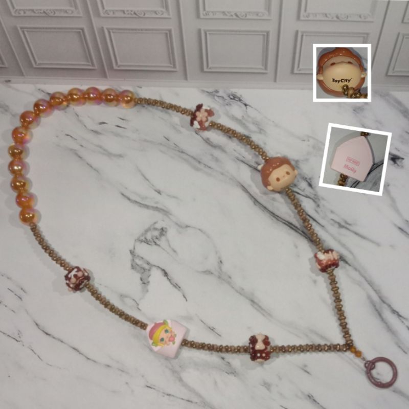 

Lanyard Coklat Gold ORI, Strap Kalung HP, Id Card, ATM