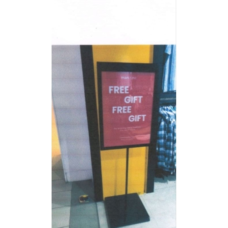 Standing Banner 50x70 bahan hollow besi premium