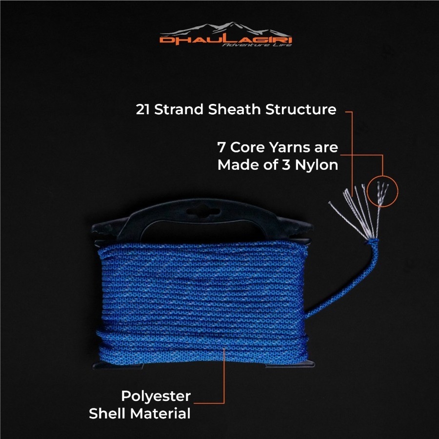 Tali Paracord 4mm Dhaulagiri Paracord Ropes Outdoor