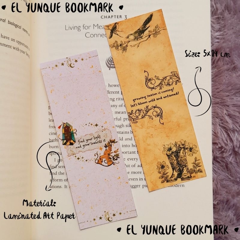 

EL YUNQUE BOOKMARK | Pembatas Buku Kutipan/Quotes/Quotation Bookmark