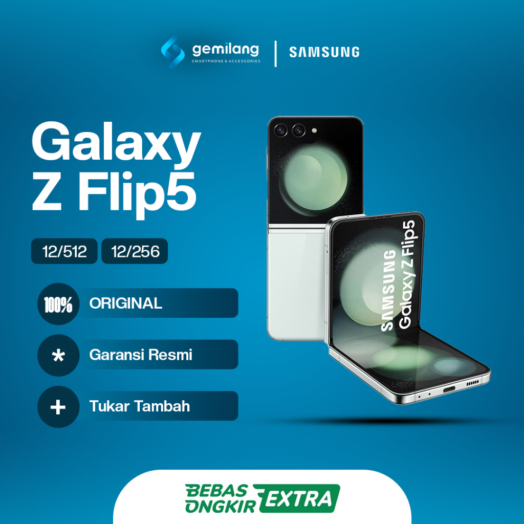 HP SAMSUNG GALAXY Z FLIP 5 RAM 8/256GB/512GB | 6.7" QUALCOMM SM8550-AB SNAPDRAGON 8 GEN 2 WITH BATTE