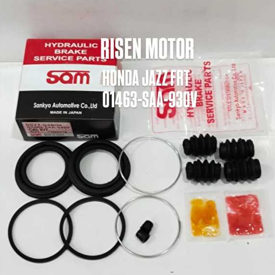CALIPER KIT SAM JAZZ OLD KARET SEAL KIT REM CAKRAM DEPAN JAZZ OLD CITY GD8 BRIO 01463-SAA-930
