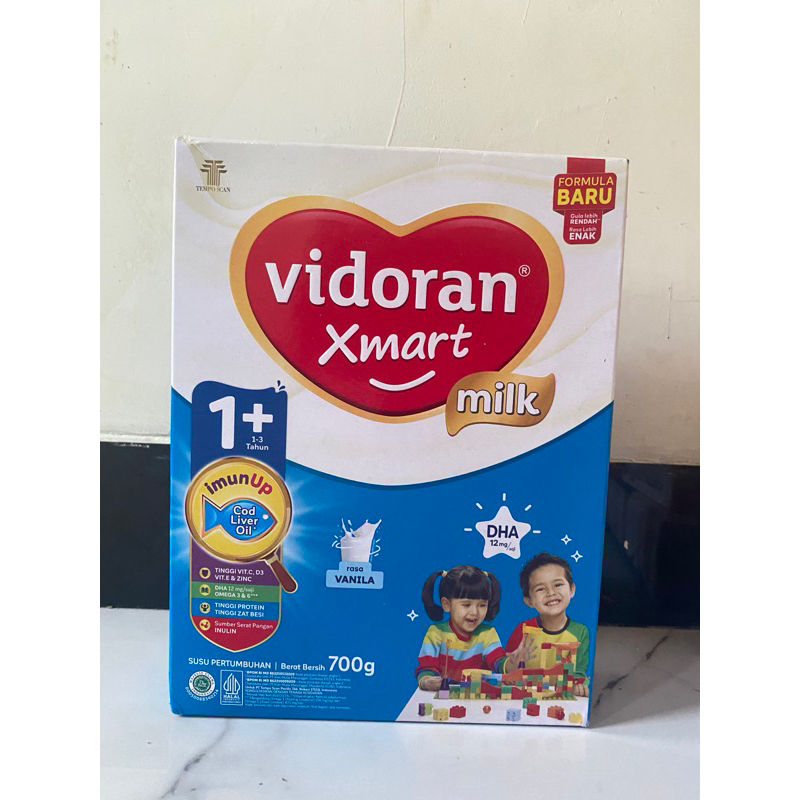 

VIDORAN XMART 1+ 700GR VANILA IMUN UP SUSU FORMULA TAHAP 1 700 GR