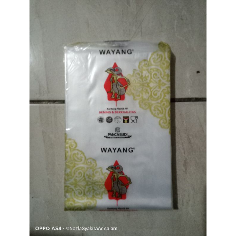 plastik PP roll wayang jual perkg