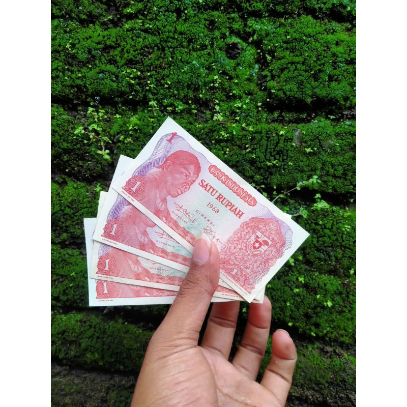 1 Rupiah Dirman 1968 Baru,Kolektor tinik