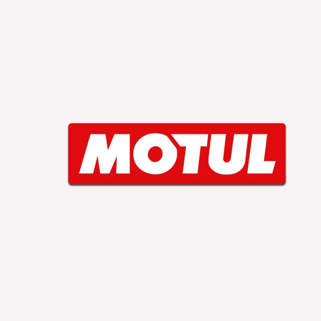 

Stiker Motul Laminasi Glossy Panjang 10cm Sticker Motor Racing Satuan