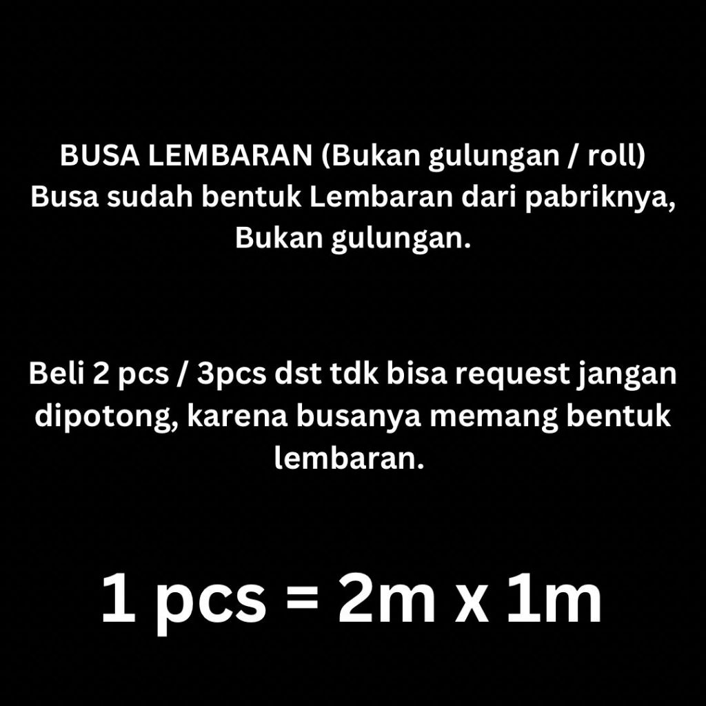 Sellyliavitaliavita [1 Lembar] Busa Angin 3Mm 4Mm 5Mm / Foam Lapis / Busa Dalaman Tas Dompet - 2M X