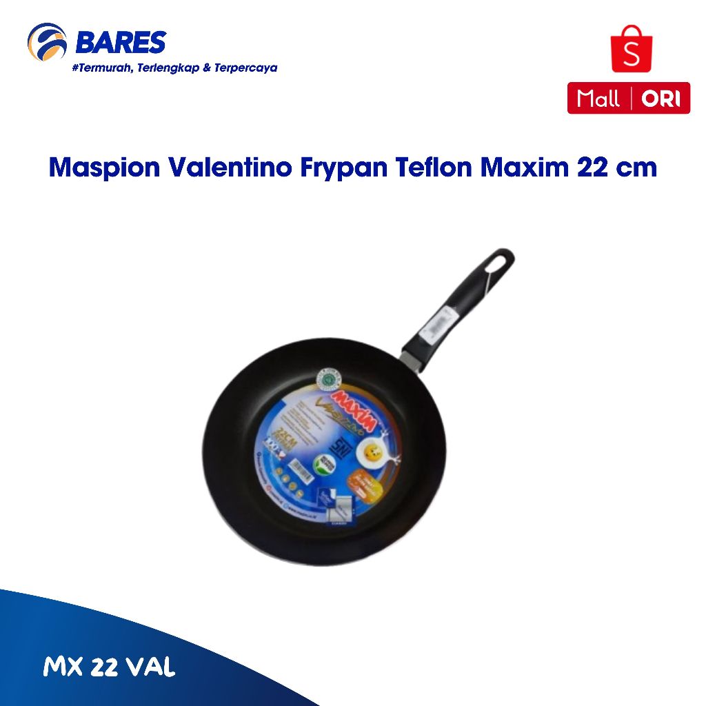 Maspion Valentino Frypan Teflon Maxim 22 cm