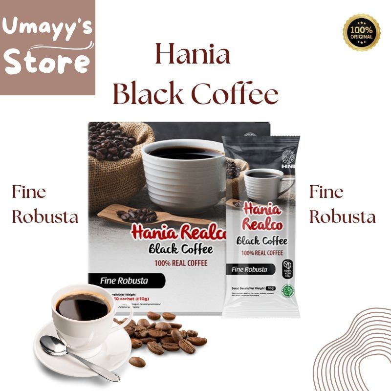 

Hania Black Coffe Fine Robusta | Kopi Robusta original HNI
