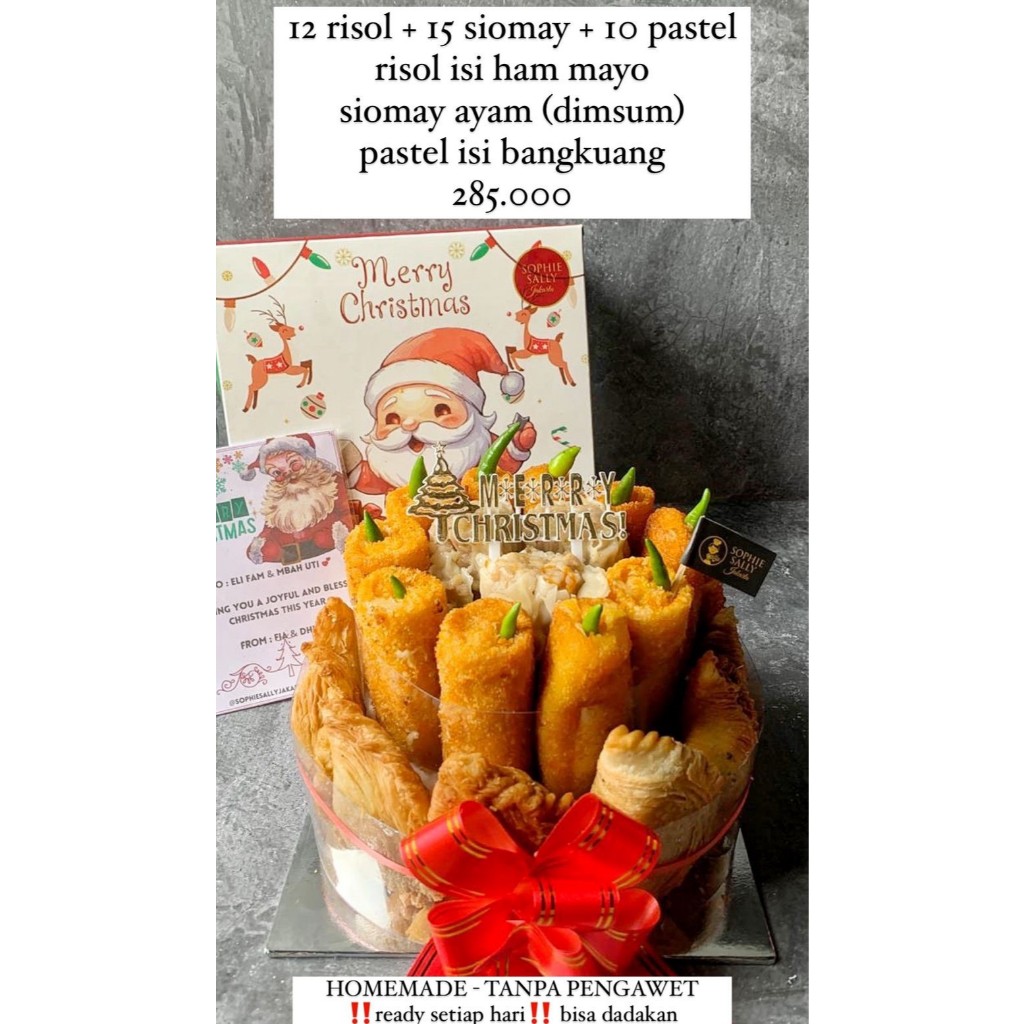 

Risol mix Pastel mix Siomay Tart - Hampers Natal / Christmas Edition - READY