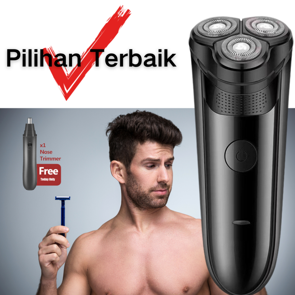 Alat cukur elektrik Shaver Mesin Cukur kumis dan jenggot Pisau Cukur elektrik Cordless
