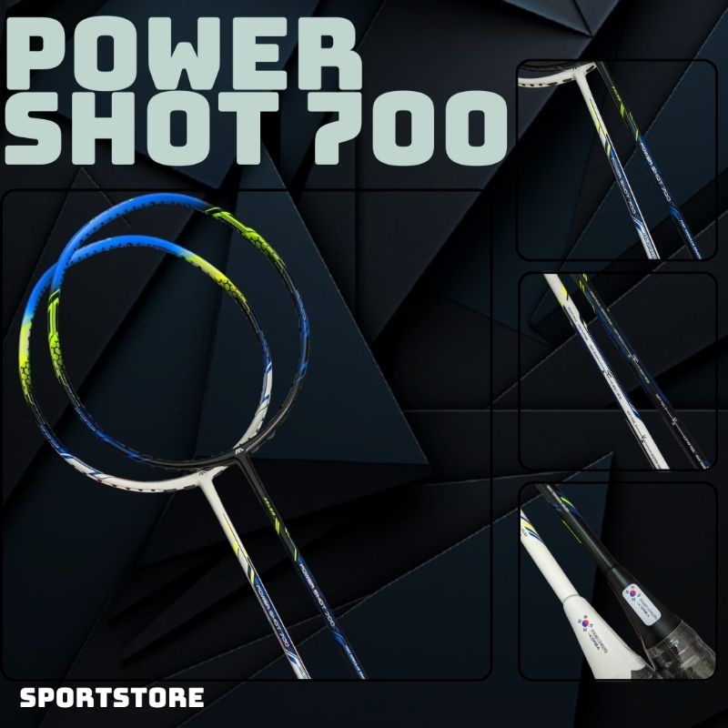RAKET BADMINTON POWER SHOT 700 ORIGINAL/RAKET MURAH BERKUALITAS/RAKET BULUTANGKIS/RAKET 35 LBS/RAKET