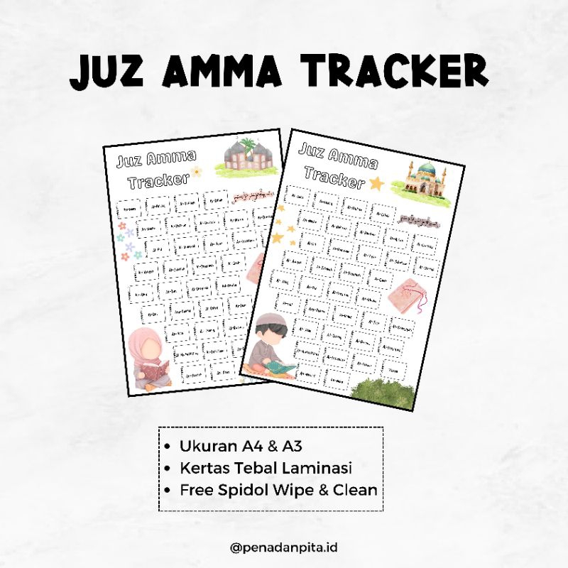 Juz Amma Tracker • Catatan Hafalan Juz 30 Anak