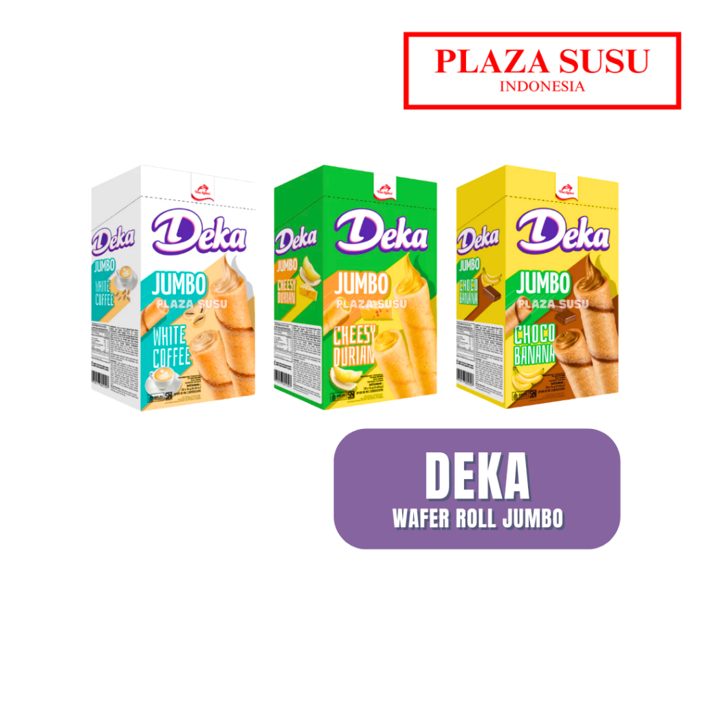 CAMILAN DEKA WAFER ROLL BISKUIT JAJAN WHITE COFFEE WAFER CHOCO SNACK DURIAN