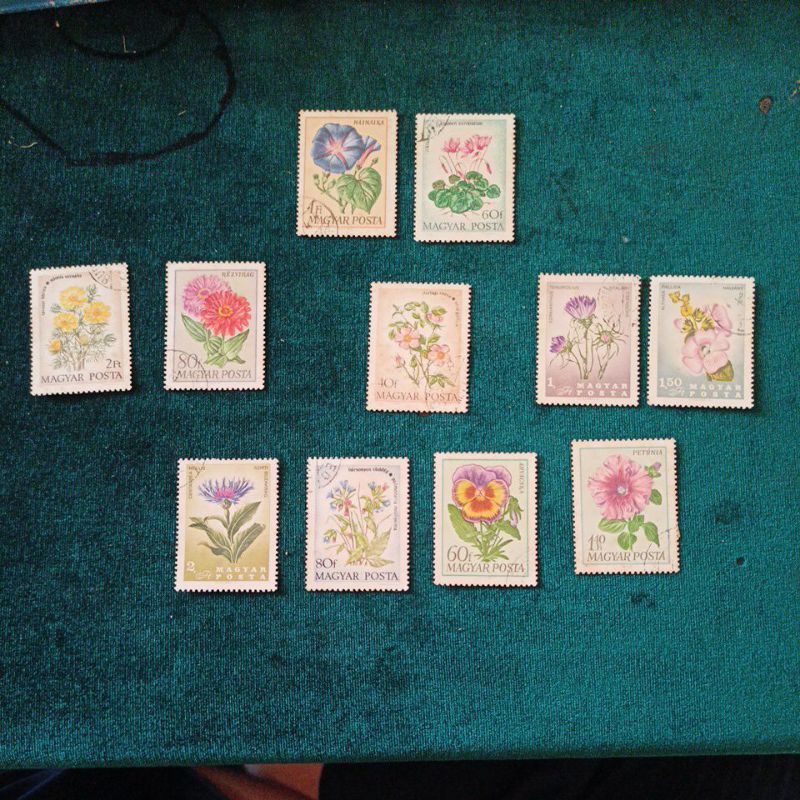 

Stamp Prangko, MAGYAR POSTA, Flower series