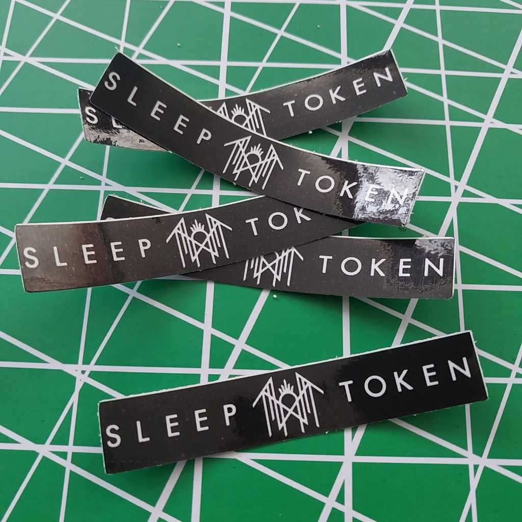 

STIKER SLEEP TOKEN - STICKER MUSIK BAND METAL HARDCORE DEATHCORE vinyl anti air, helm laptop koper