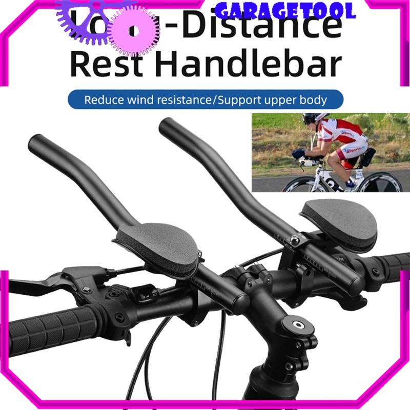 GT1Set Setang Istirahat Sepeda Gunung Stang TT Triathlon Restbar Balap Aerobar Handlebar Rest Bar