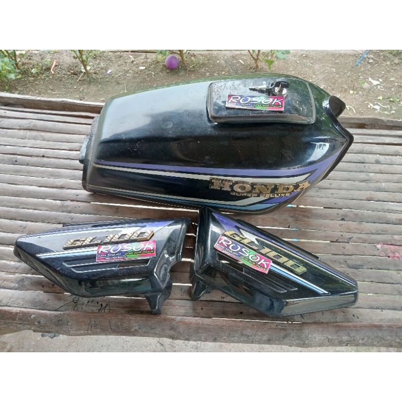 TANGKI GL100 ORIGINAL PAINT HITAM TAHUN MUDA