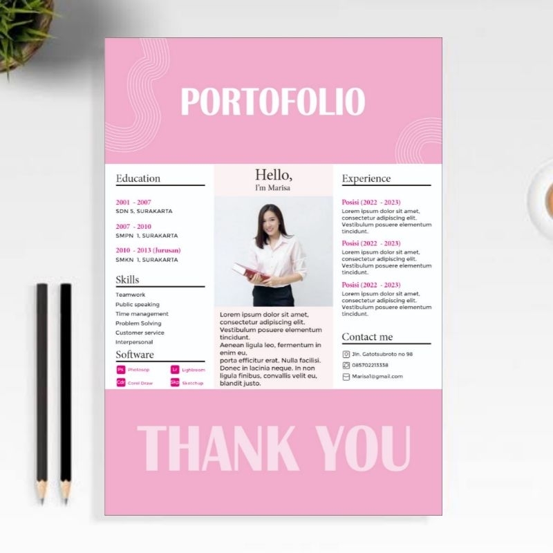 JASA DESAIN CV/ CURICULUM VITAE / PORTOFOLIO / RESUME