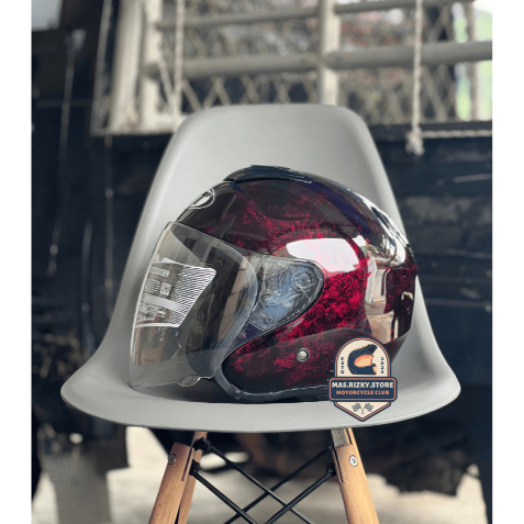 HELM KYOTO CUSTOM ABSTRAK SNI ORIGINAL SKS