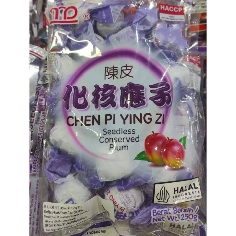 

MD CHEN PI YING ZI 250gr seedless conserved plum manisan buah plum tanpa biji