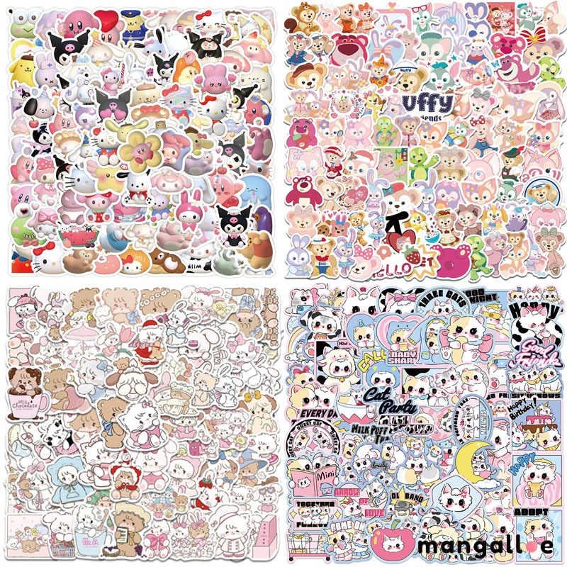 

[COD] 3D Sanrio Stiker lucu Kuromi Melody Stitch Anti Air Stikers Berperekat Waterproof sticker decal buat Motor Helm Buku Journal Koper Casing HP Laptop Botol Minum