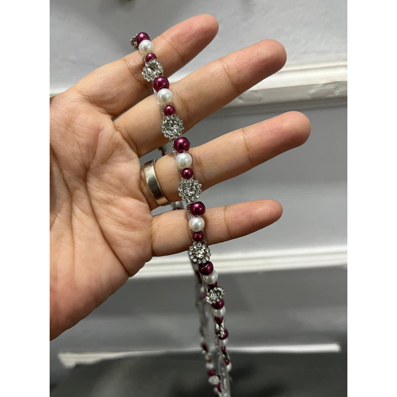 payet rangkai bunga diamond