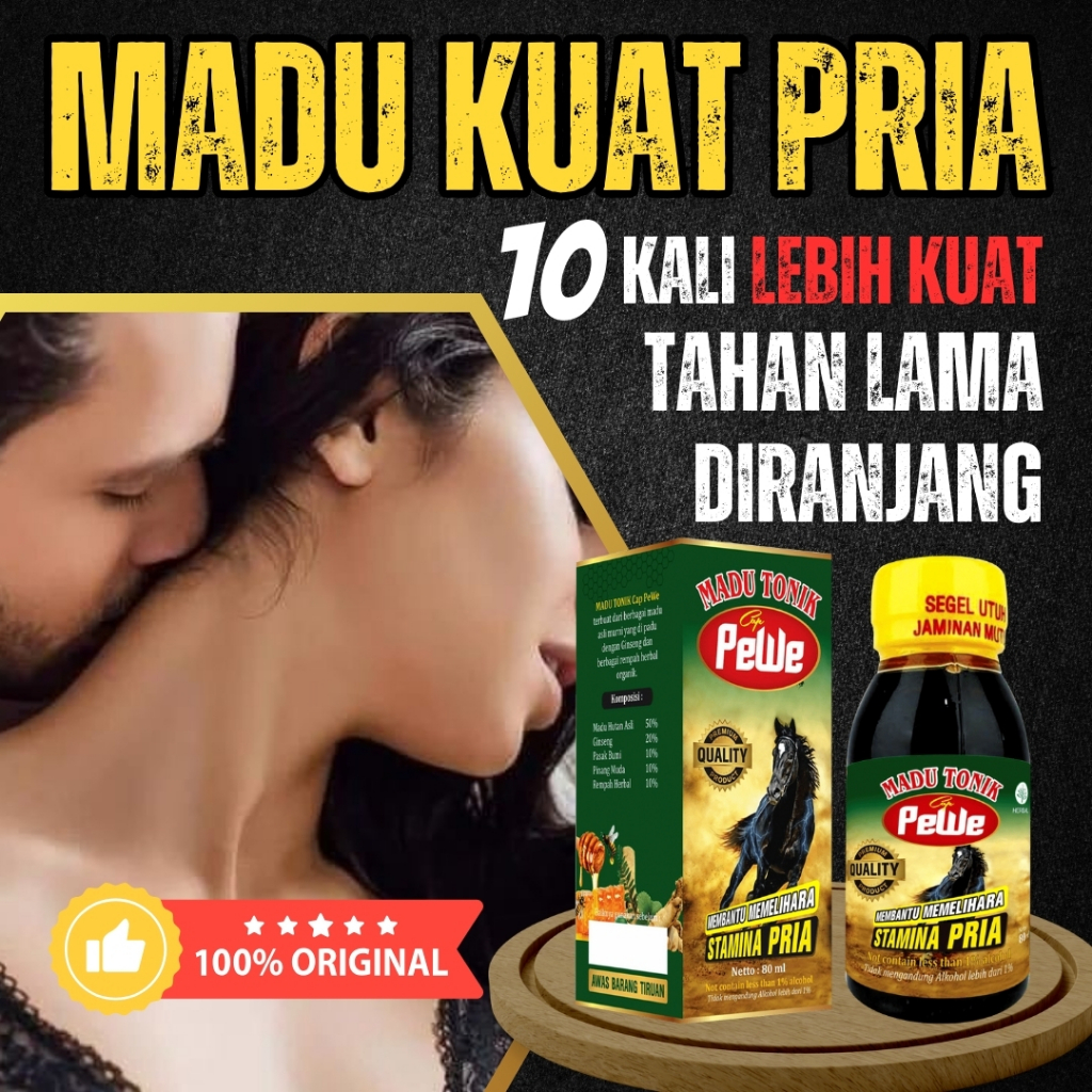 

Madu Tonik Pewe 100% Asli Madukuat Herbal Rahasia Kejantanan Stamina Pria Kuat Tahan Lama Di Ranjang