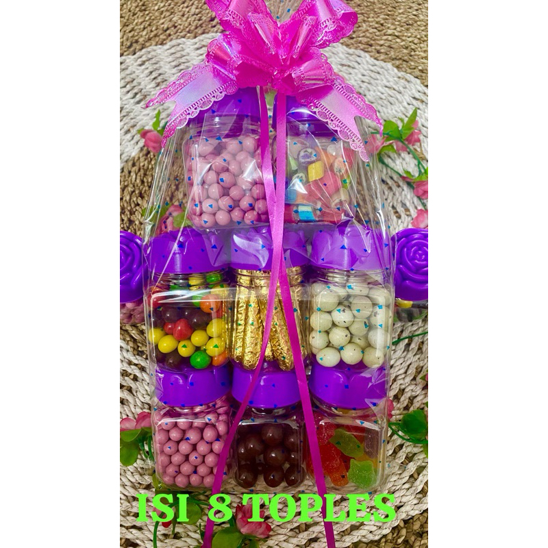 

paket parsel coklat isi 8 toples