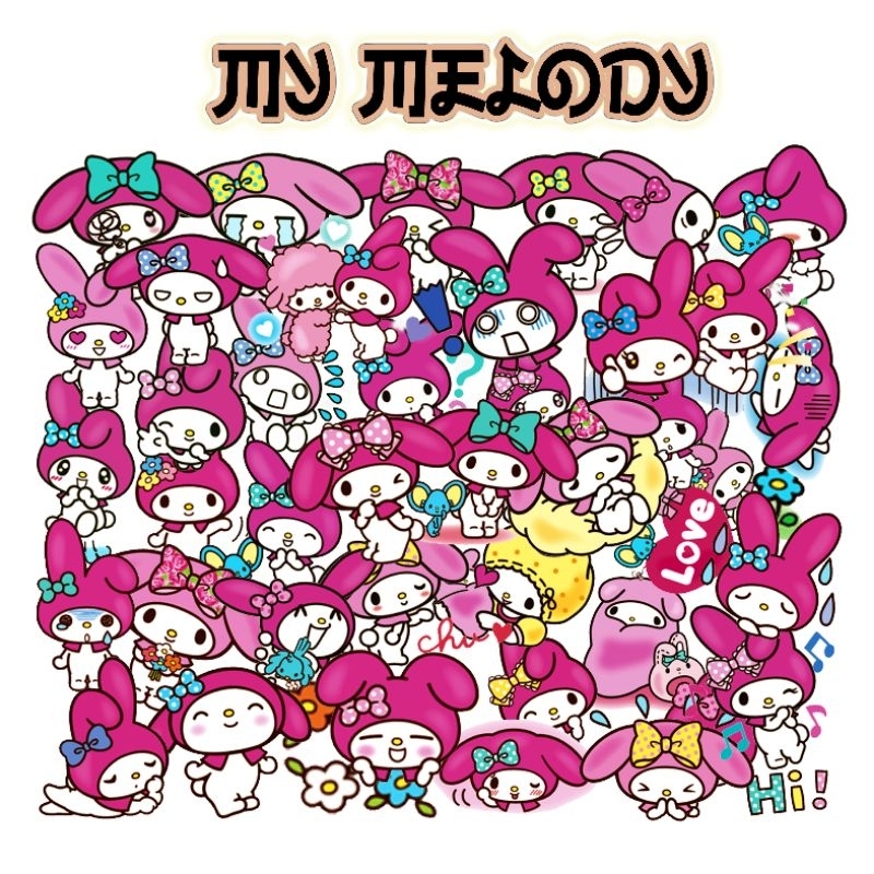 Stiker My melody / Stiker kartun / Stiker Anime