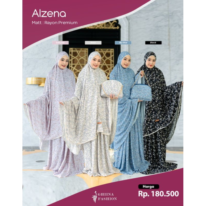 READY SIAP KIRIM MUKENA ALZENA BY GHIINA