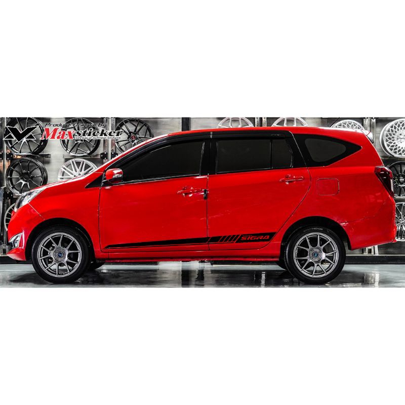 Sticker mobil sigra sticker minimalist universal mobil sigra sticker mobil sigra terlaris