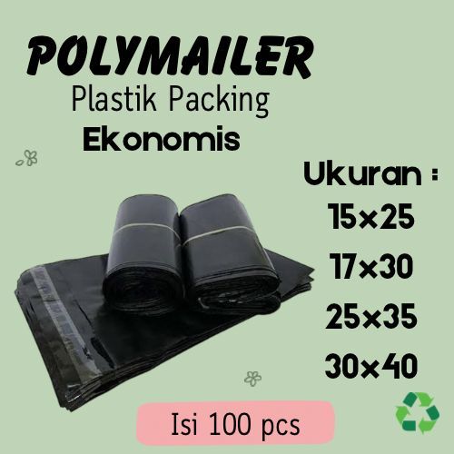 

Plastik Polymailer Ekonomis Plastik Packing isi 100 pcs