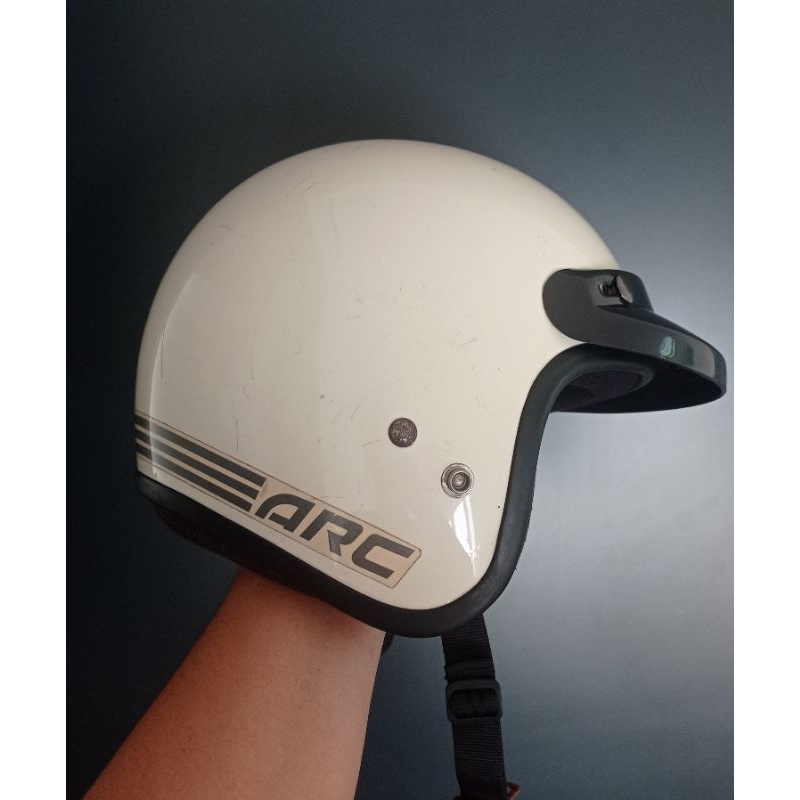 Helm ARC NR20 Full Original Buatan Malaysia (helm arc jadul retro sgv arai shoei jungli vespa stadiu