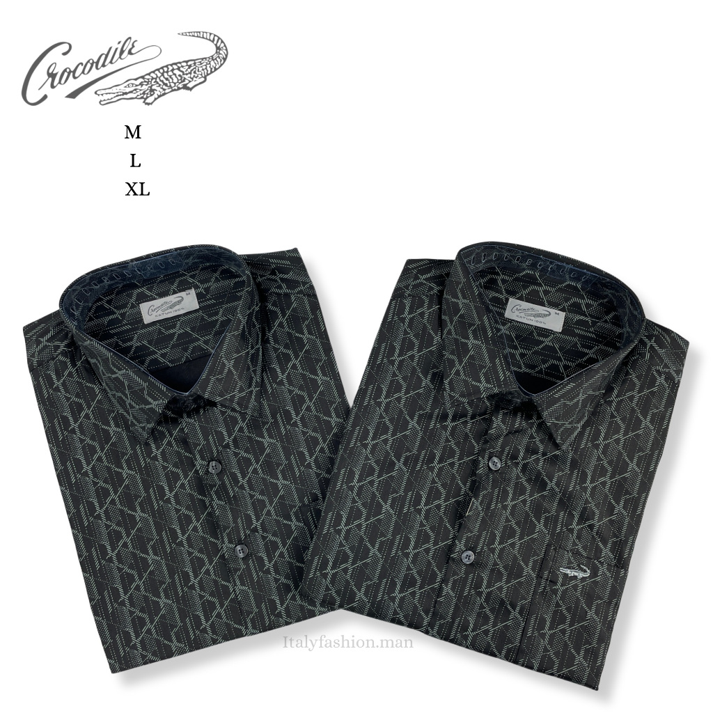 CROCODILE Kemeja Pendek Katun Pria Original 1134