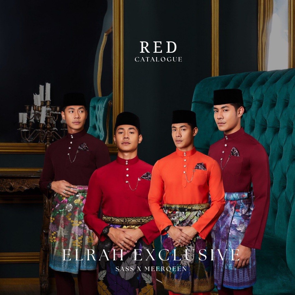 BAJU MELAYU ELRAH EXCLUSIVE SENNA 2025 'Red Series'