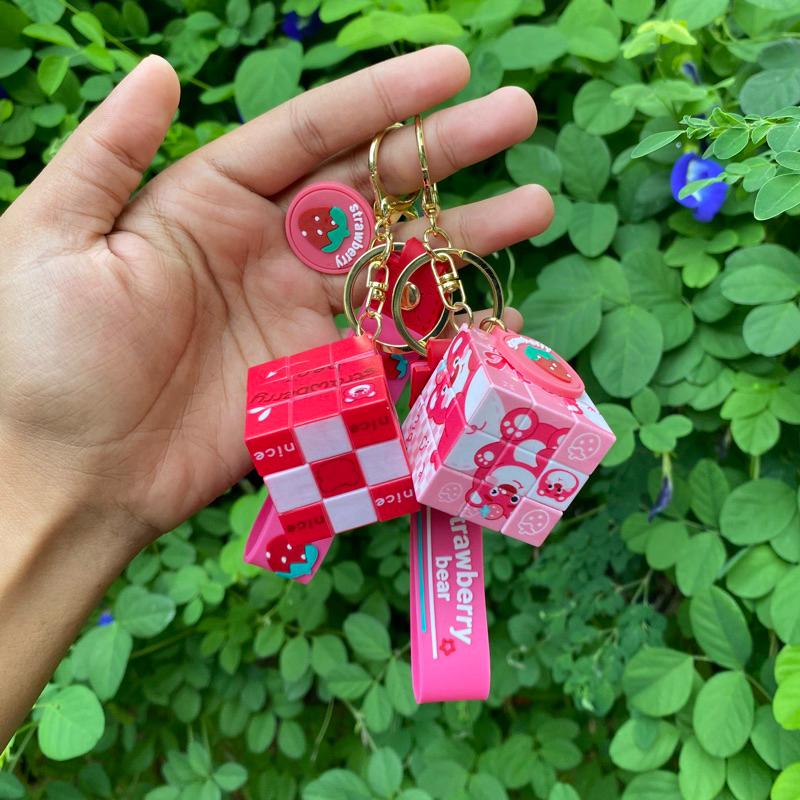 Gantungan kunci LOTSO rubik PREMIUM • ganci karakter lotso toy story •